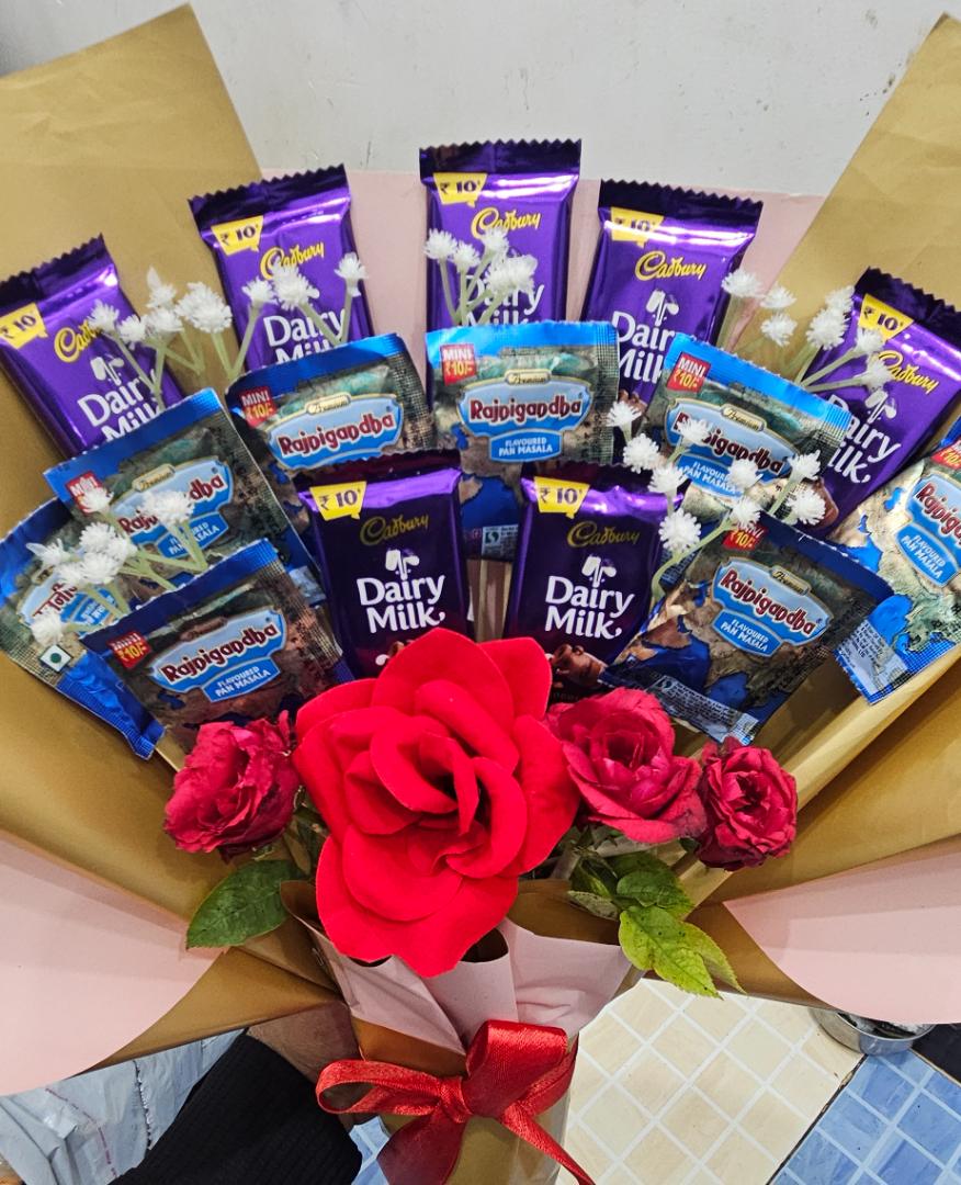 Chocolate Pan masala Rose Bouquet 