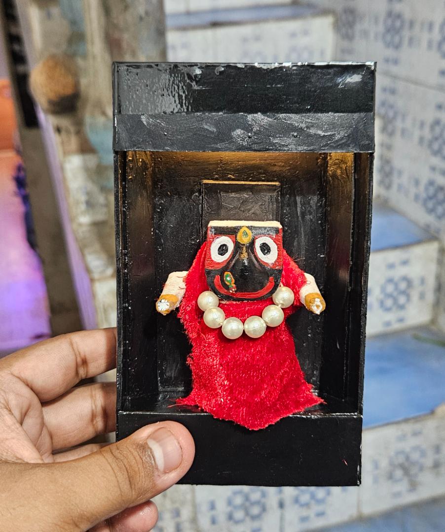 Handmade Mini Jagannatha Idol with Light