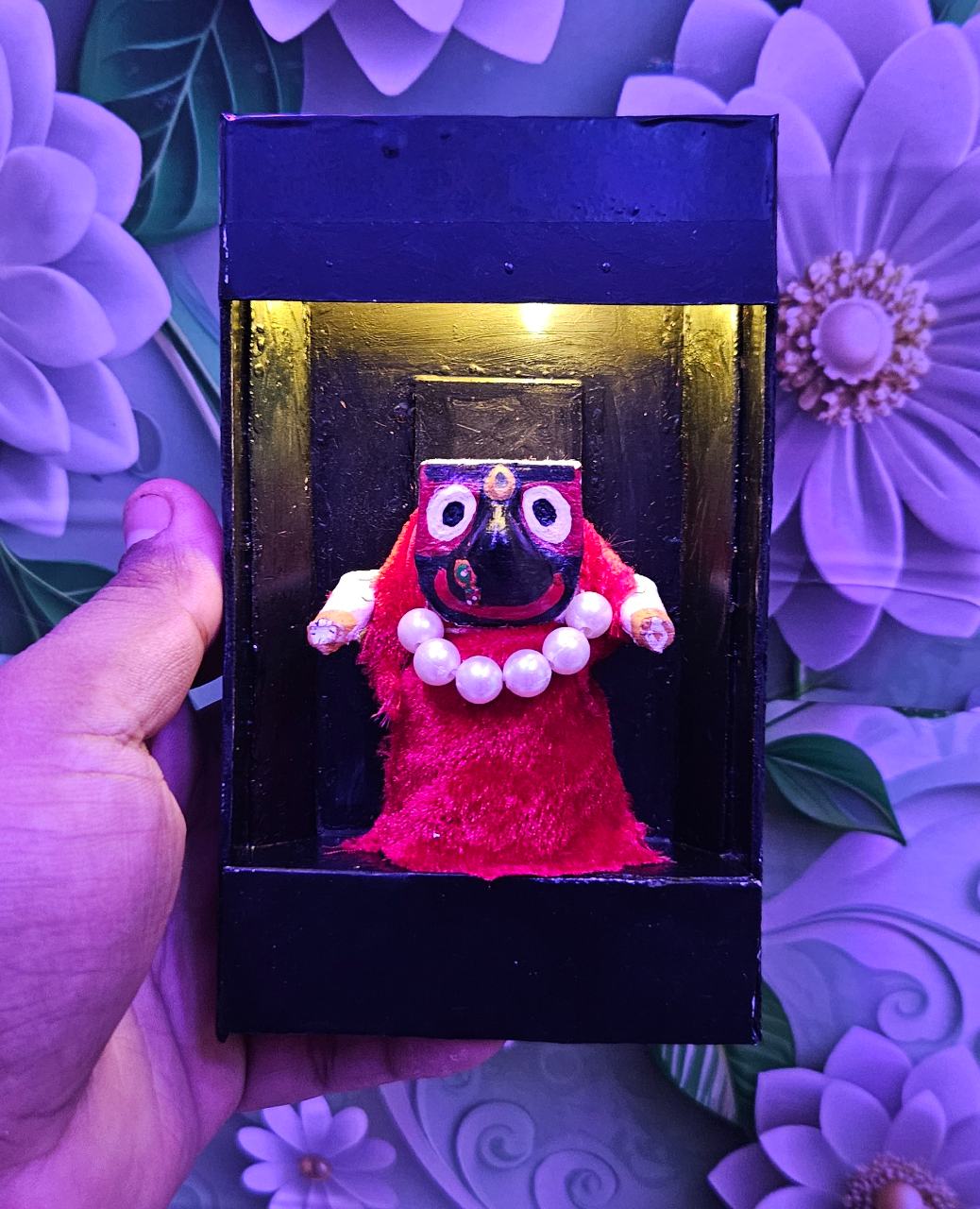 Handmade Mini Jagannatha Idol with Light