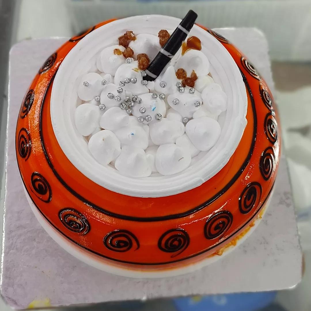 Janmastami special Matka Handi Cake