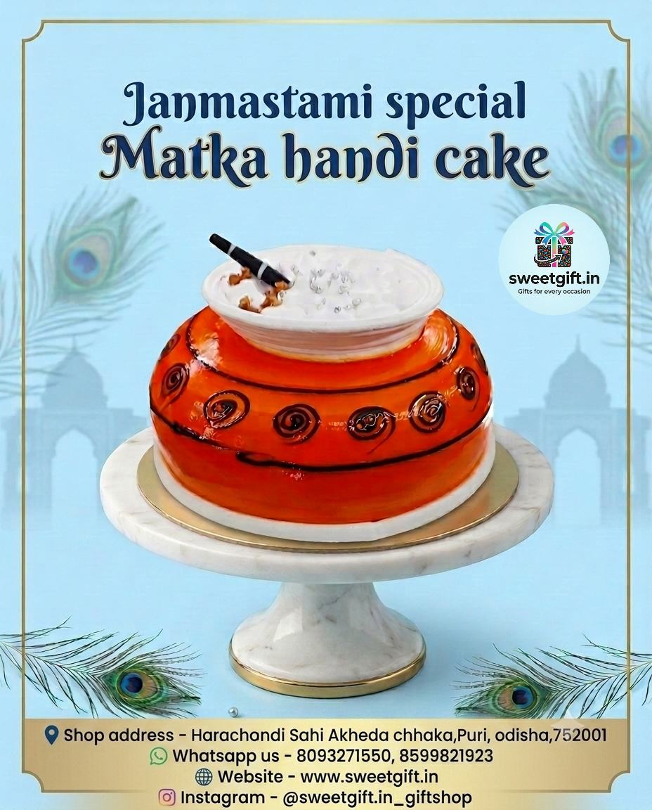 Janmastami special Matka Handi Cake