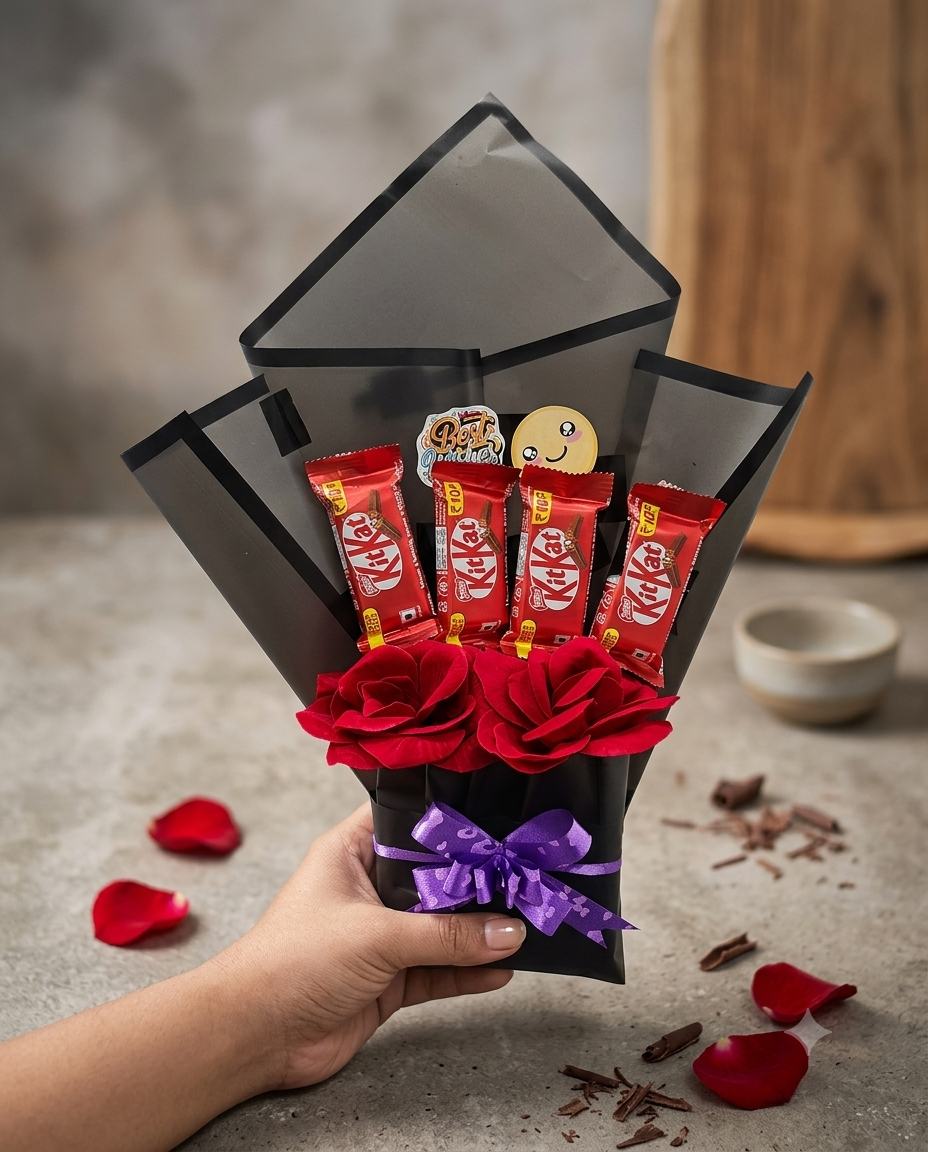 Mini Kitkat Flower Bouquet