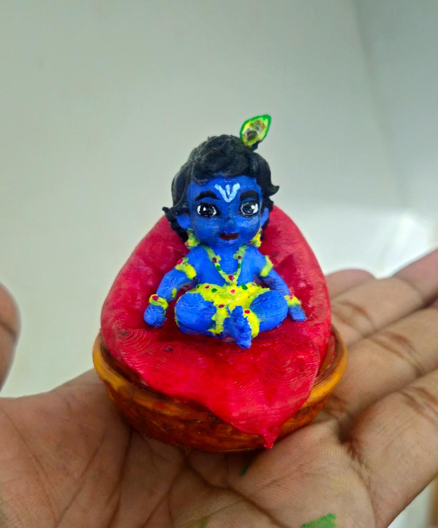 Mini Sitting Krishna Idol
