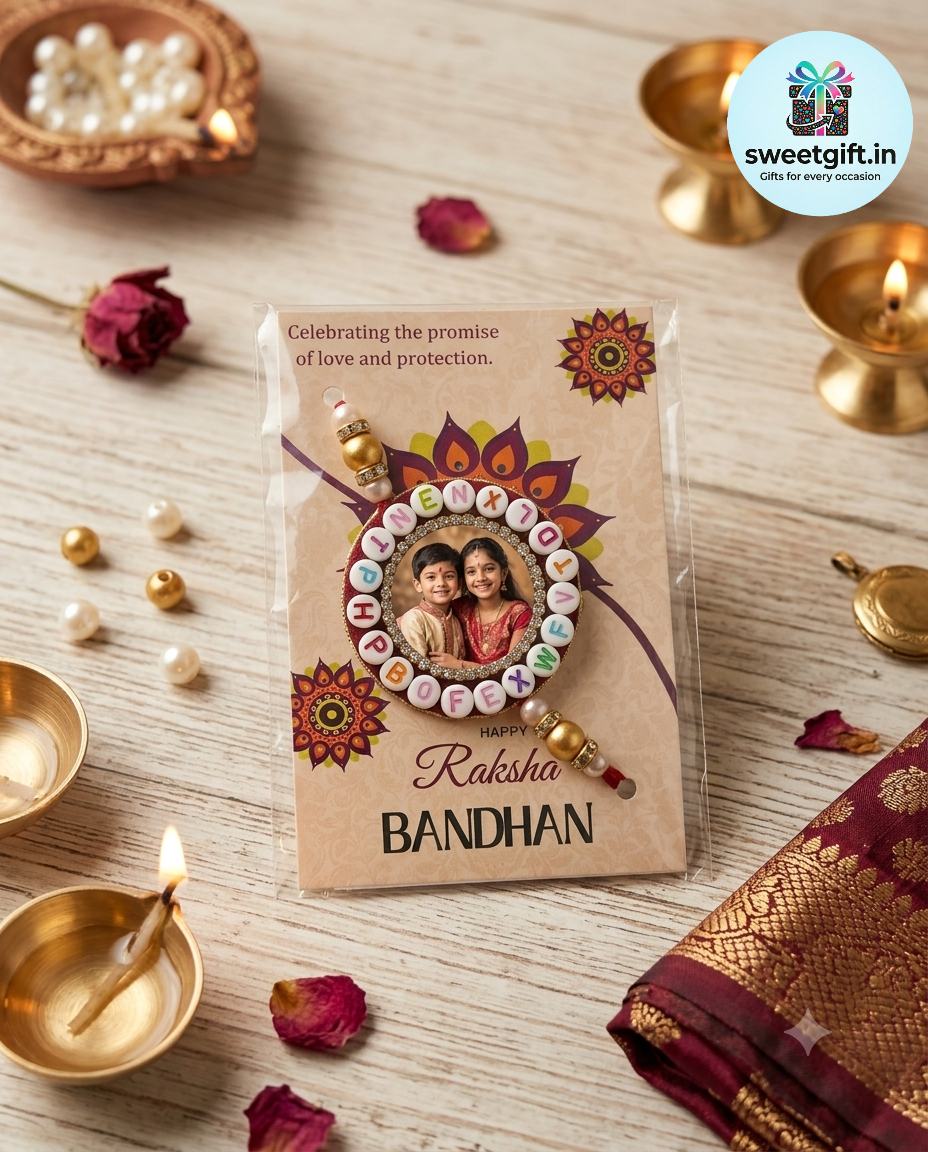 Photo Print Rakhi Set C