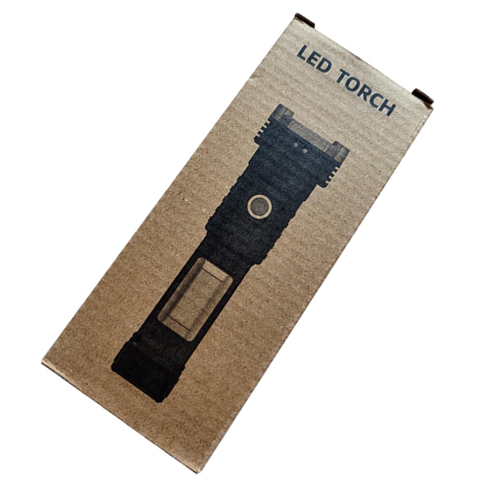 Powerful 3W LED 4 Mode Long Distance high Power Long Lasting Flashlight Torch(Black)