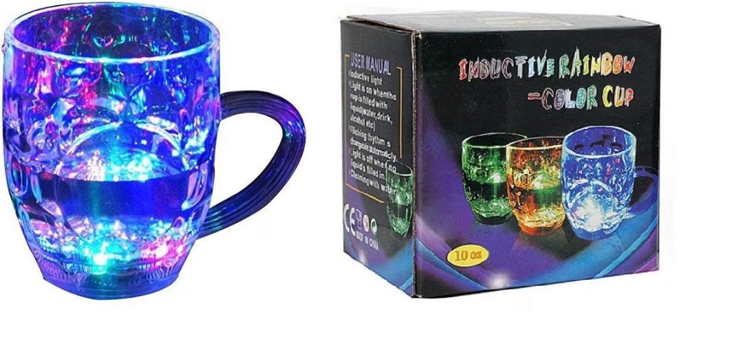 Rainbow Colour Cup , LED Sparkling Light for Kids