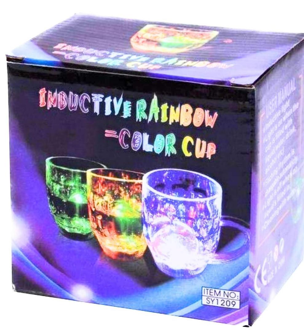 Rainbow Colour Cup , LED Sparkling Light for Kids
