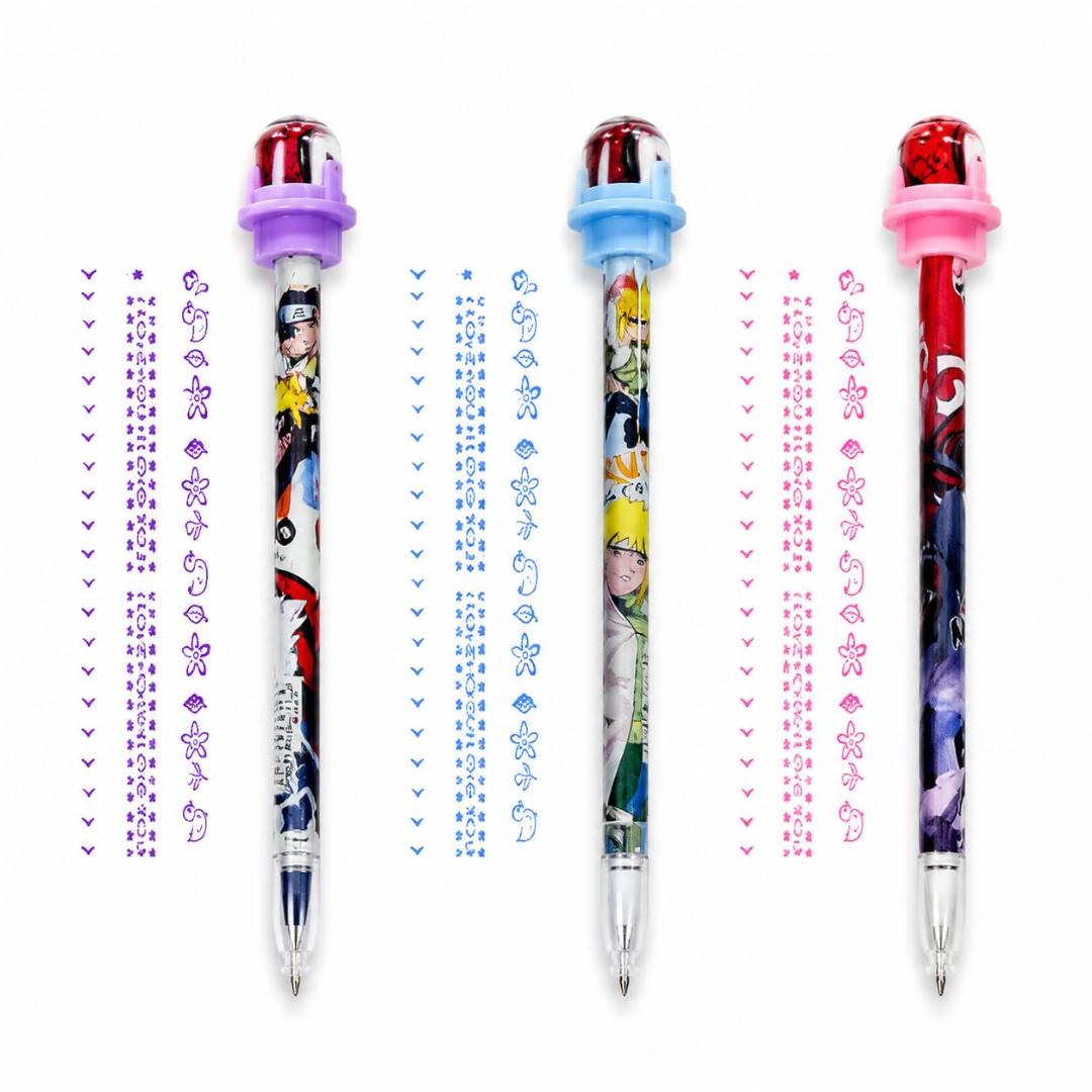 Roller Stamp Gel Pen for Kids, Creative Pattern Printing, DIY Journal and Scrapbook, School Stationery
