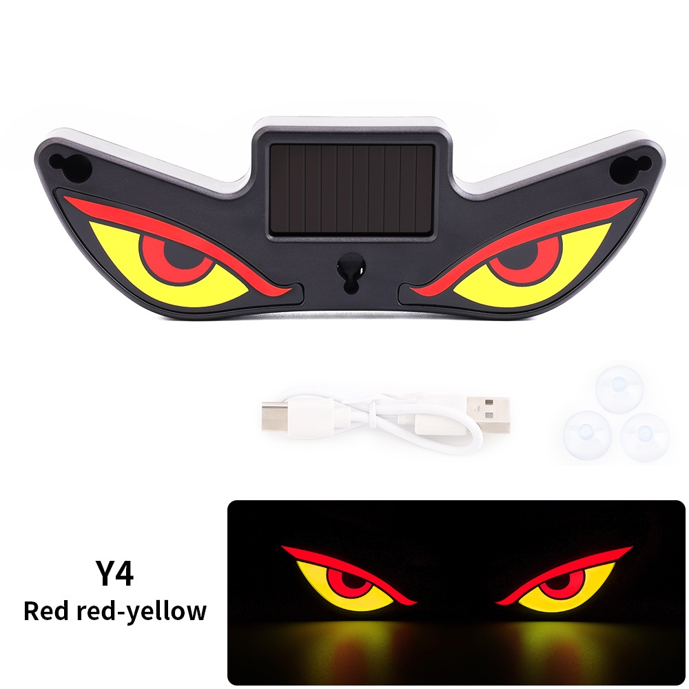 Wireless Triangle Window Light Energy Efficient Solar Devil Eye Light for Night Driving